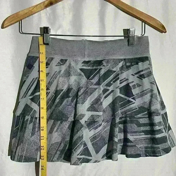 Adidas match heat ready game set skirt women’s medium tennis Pickleball gray - Picture 6 of 8